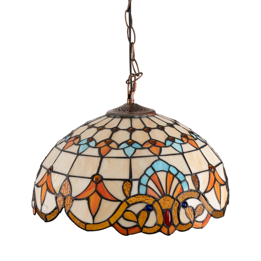 Brilagi - Tiffany-stil taklampa i glasmosaik MIRABELLA 1xE27/60W/230V Ø 40 cm