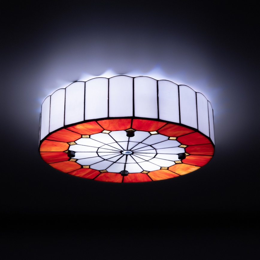 Brilagi - Tiffany-stil taklampa i glasmosaik SIENNA 3xE27/60W/230V Ø 40 cm