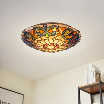 Brilagi - Tiffany-stil taklampa LUISA 2xE27/60W/230V Ø 40 cm
