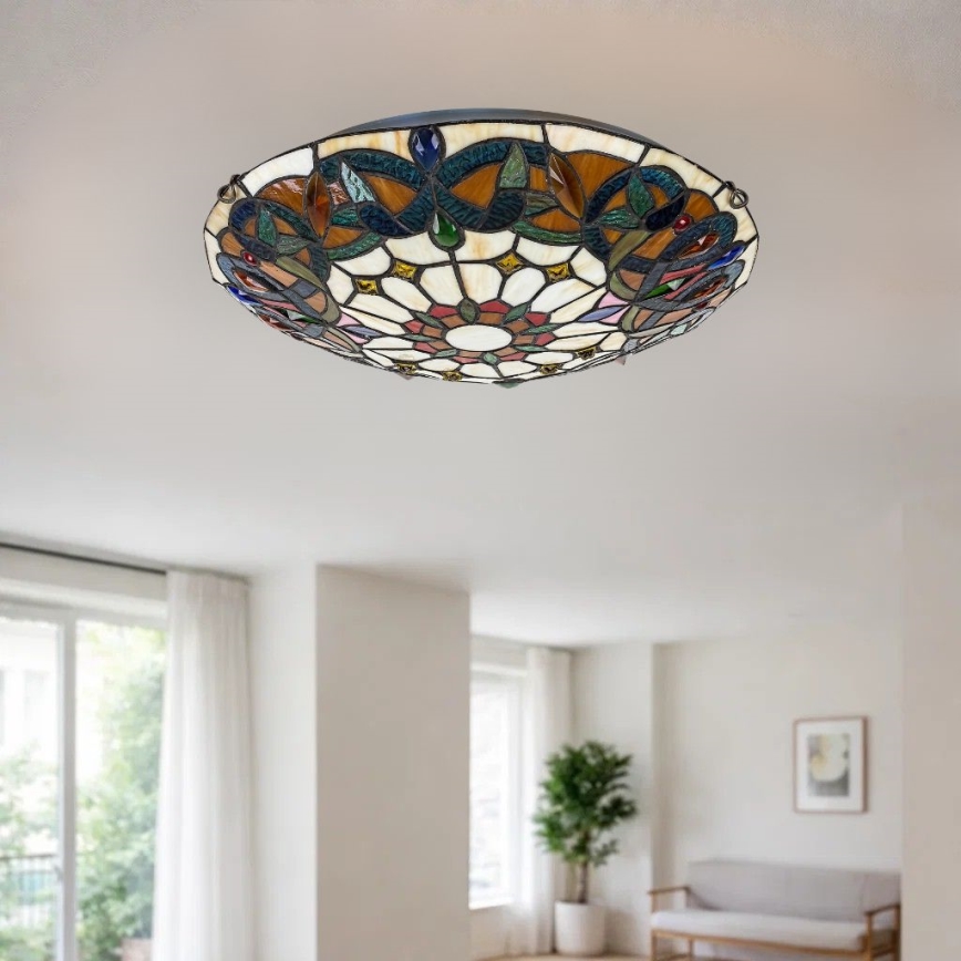Brilagi - Tiffany-stil taklampa LUISA 2xE27/60W/230V Ø 40 cm