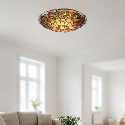 Brilagi - Tiffany-stil taklampa LUISA 2xE27/60W/230V Ø 40 cm
