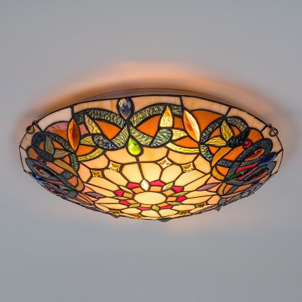 Brilagi - Tiffany-stil taklampa LUISA 2xE27/60W/230V Ø 40 cm