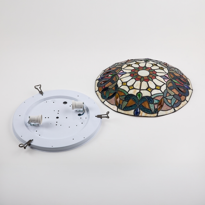 Brilagi - Tiffany-stil taklampa LUISA 2xE27/60W/230V Ø 40 cm