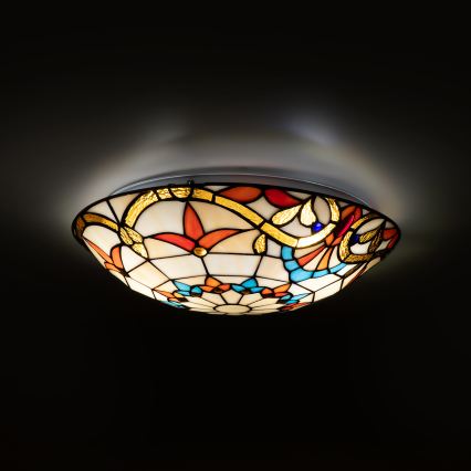 Brilagi - Tiffany-stil taklampa MIRABELLA, 2xE27/60W/230V, Ø 40 cm
