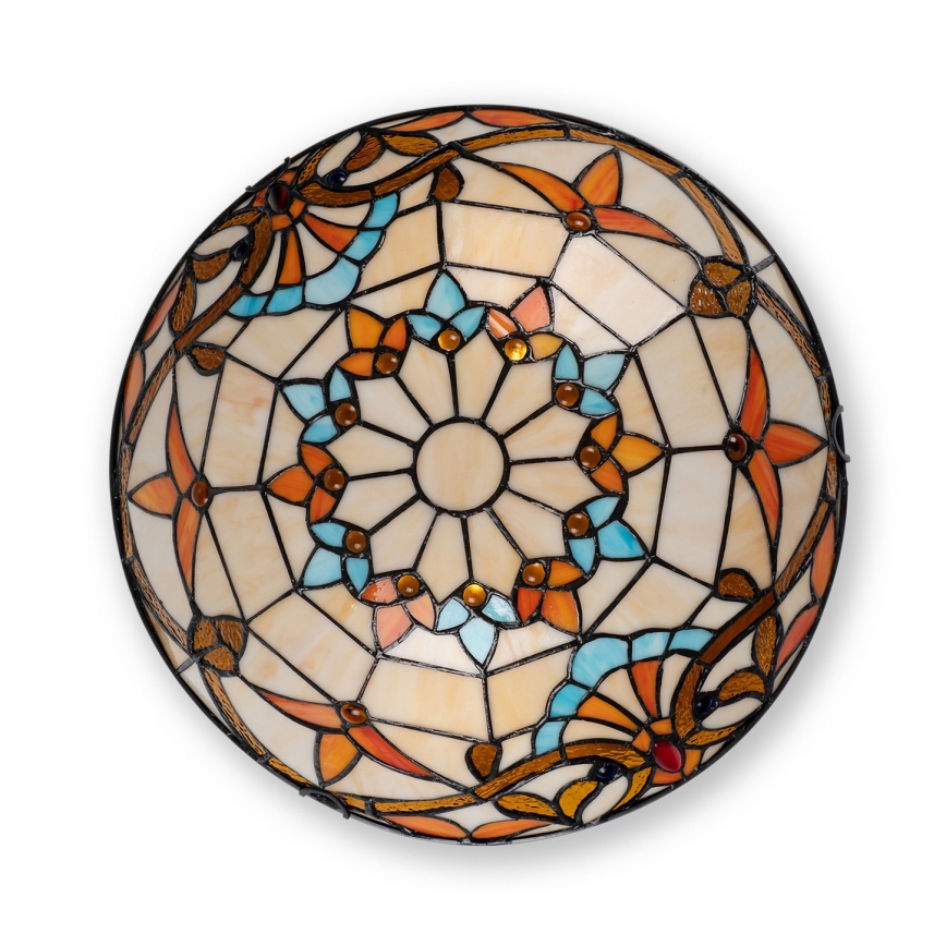 Brilagi - Tiffany-stil taklampa MIRABELLA, 2xE27/60W/230V, Ø 40 cm