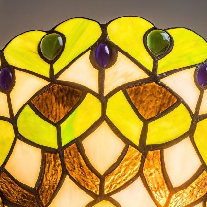 Brilagi - Tiffany-stil vägglampa i glasmosaik MARGARET 1xE27/40W/230V