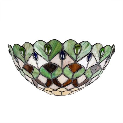 Brilagi - Tiffany-stil vägglampa i glasmosaik MARGARET 1xE27/40W/230V