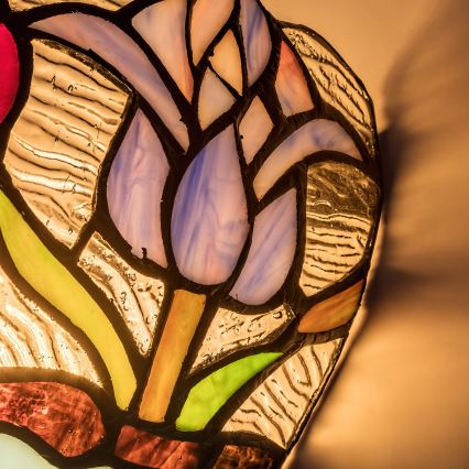 Brilagi - Tiffany-stil vägglampa LORAS 1xE14/40W/230V