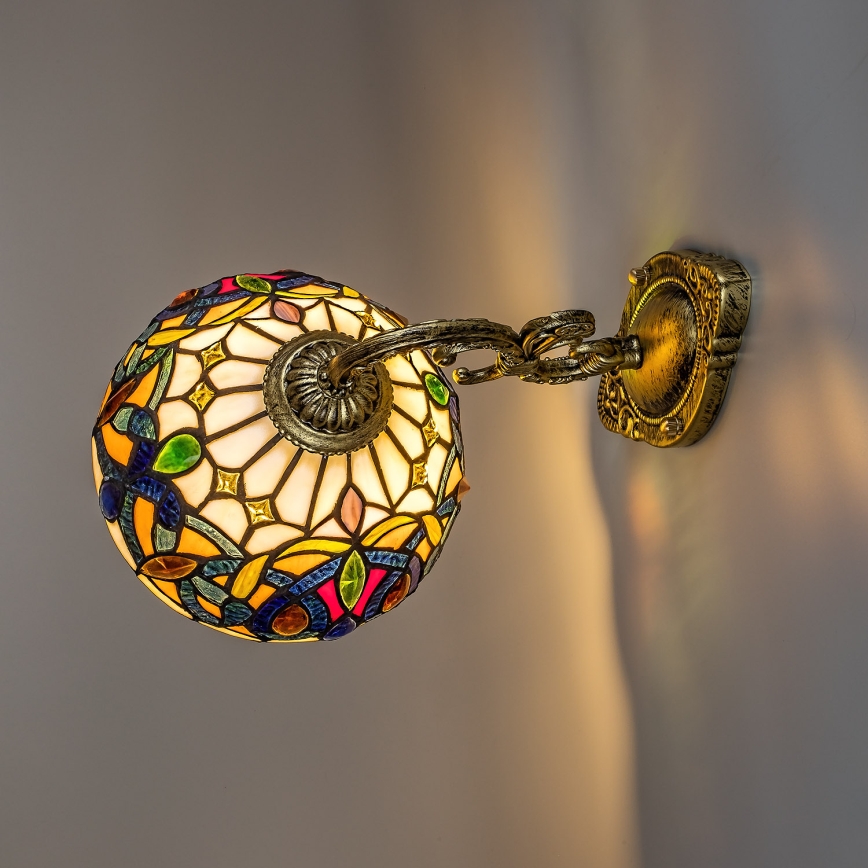 Brilagi - Tiffany-stil vägglampa LUISA 1xE27/40W/230V