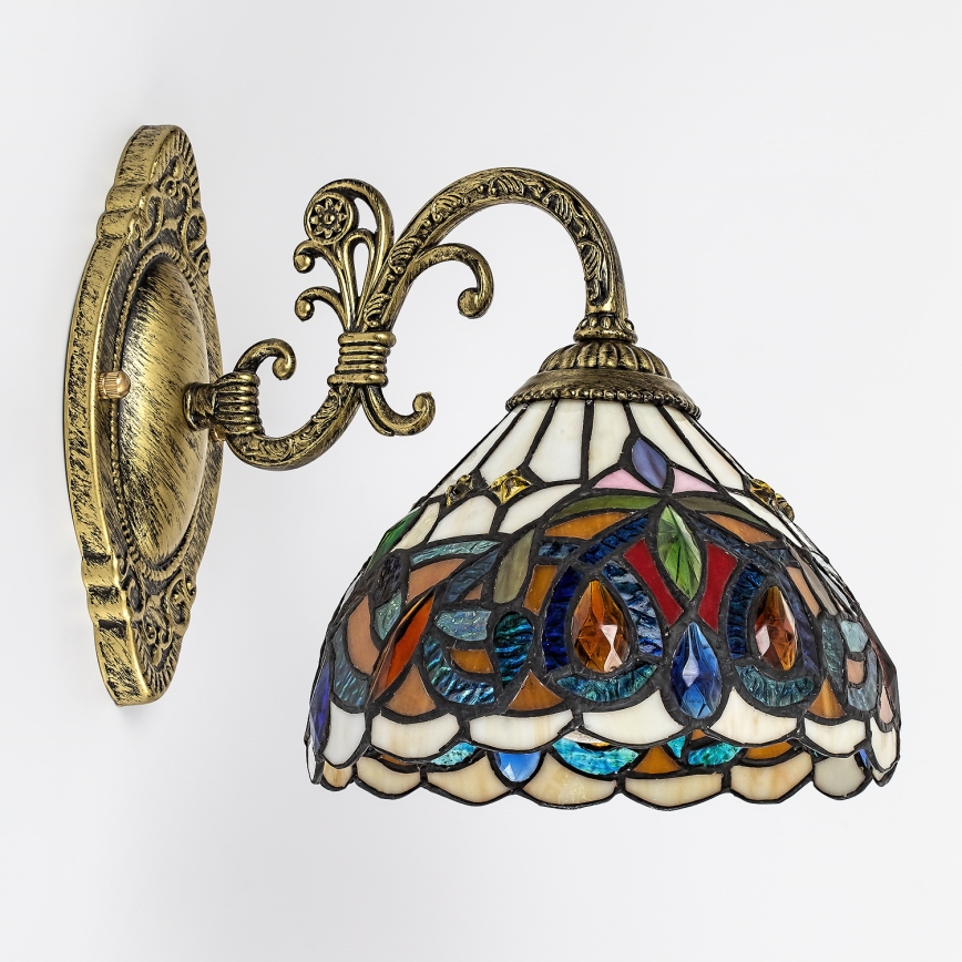 Brilagi - Tiffany-stil vägglampa LUISA 1xE27/40W/230V