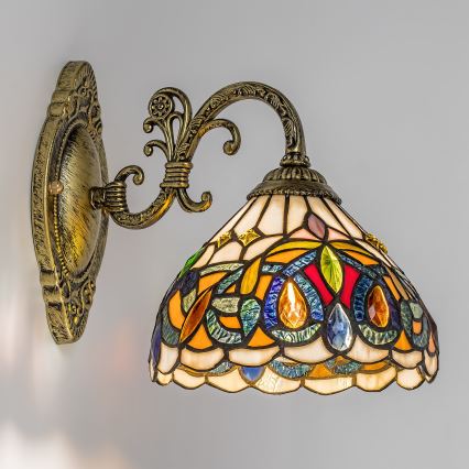 Brilagi - Tiffany-stil vägglampa LUISA 1xE27/40W/230V