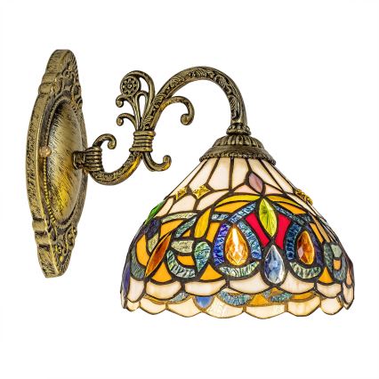 Brilagi - Tiffany-stil vägglampa LUISA 1xE27/40W/230V