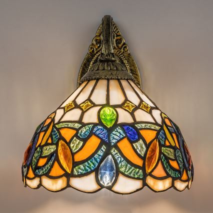 Brilagi - Tiffany-stil vägglampa LUISA 1xE27/40W/230V