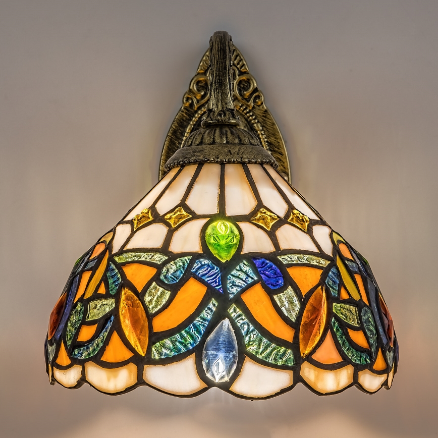 Brilagi - Tiffany-stil vägglampa LUISA 1xE27/40W/230V
