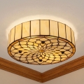 BRILAGI - Tiffany taklampa i glasmosaik IVORY 2xE27/60W/230V Ø 40 cm