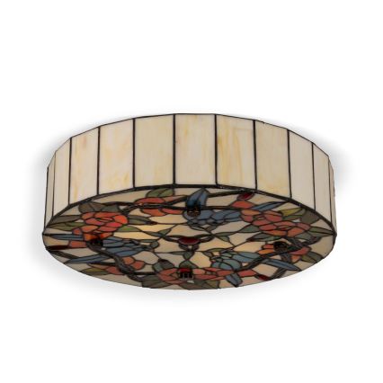 BRILAGI - Tiffany-taklampa i glasmosaik JUNGLE 2xE27/60W/230V Ø 40 cm