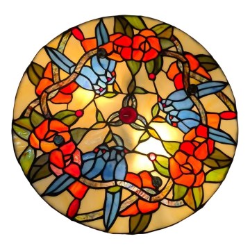 Brilagi - Tiffany-taklampa i glasmosaik JUNGLE 3xE27/60W/230V Ø 40 cm