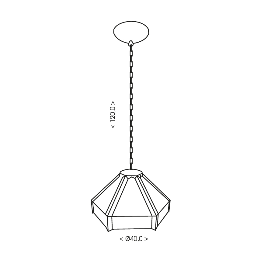 BRILAGI - Tiffany taklampa i glasmosaik med kedja EMERALD 1xE27/60W/230V Ø 40 cm