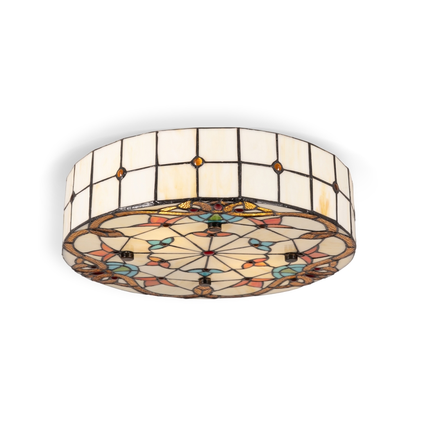 BRILAGI - Tiffany-taklampa i glasmosaik MIRABELLA 2xE27/60W/230V Ø 40 cm