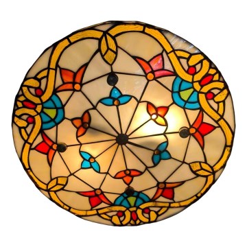 Brilagi - Tiffany-taklampa i glasmosaik MIRABELLA 3xE27/60W/230V Ø 40 cm