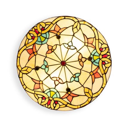 Brilagi - Tiffany-taklampa i glasmosaik MIRABELLA 3xE27/60W/230V Ø 40 cm