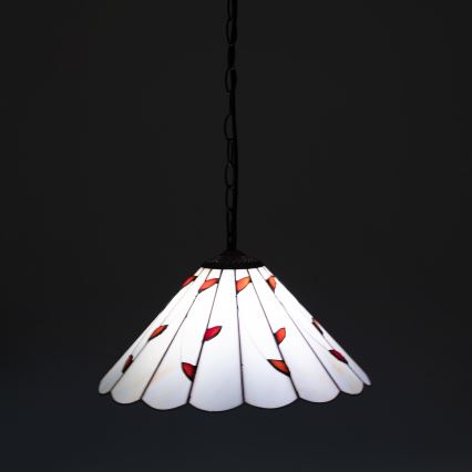 Brilagi - Tiffany-taklampa i glasmosaik på kedja FOLIA 1xE27/60W/230V Ø 40 cm