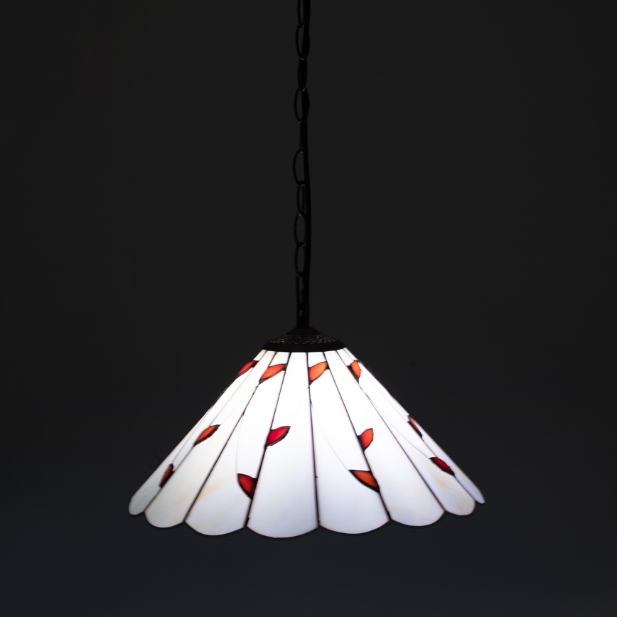 Brilagi - Tiffany-taklampa i glasmosaik på kedja FOLIA 1xE27/60W/230V Ø 40 cm