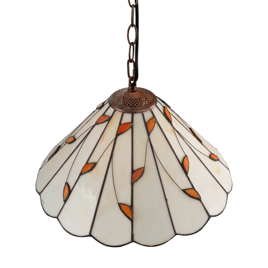 Brilagi - Tiffany-taklampa i glasmosaik på kedja FOLIA 1xE27/60W/230V Ø 40 cm