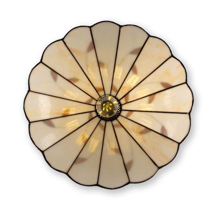 Brilagi - Tiffany-taklampa i glasmosaik på kedja FOLIA 1xE27/60W/230V Ø 40 cm