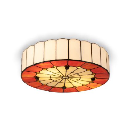 BRILAGI - Tiffany-taklampa i glasmosaik SIENNA 2xE27/60W/230V Ø 40 cm