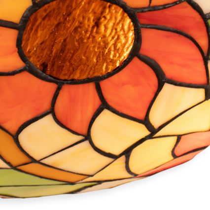 Brilagi - Tiffany-taklampa i glasmosaik SUNFLOWER 2xE27/60W/230V Ø 40 cm