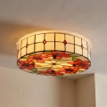 BRILAGI - Tiffany taklampa i glasmosaik SUNFLOWER 2xE27/60W/230V Ø 40 cm