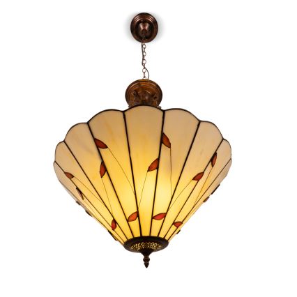 Brilagi - Tiffany-taklampa med kedja FOLIA, 3xE27/60W/230V, Ø 50 cm