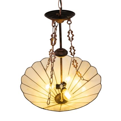 Brilagi - Tiffany-taklampa med kedja FOLIA, 3xE27/60W/230V, Ø 50 cm