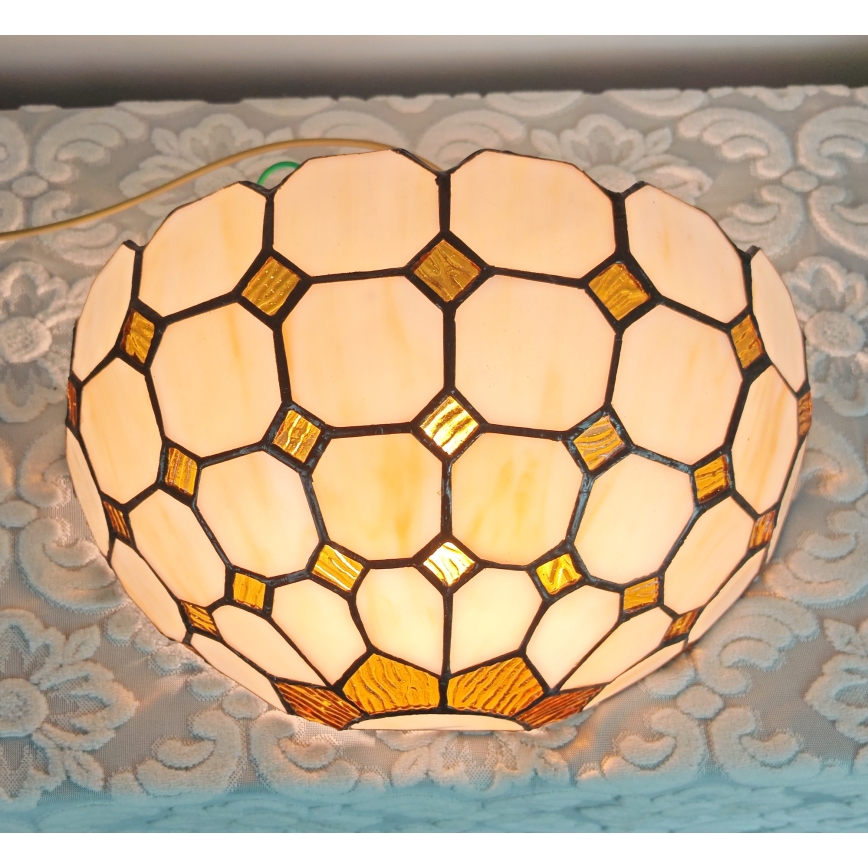 Brilagi - Tiffany-vägglampa DORAN i glasmosaik 1xE14/40W/230V