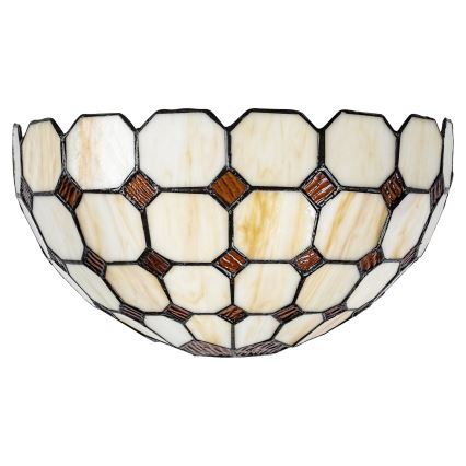 Brilagi - Tiffany-vägglampa DORAN i glasmosaik 1xE14/40W/230V