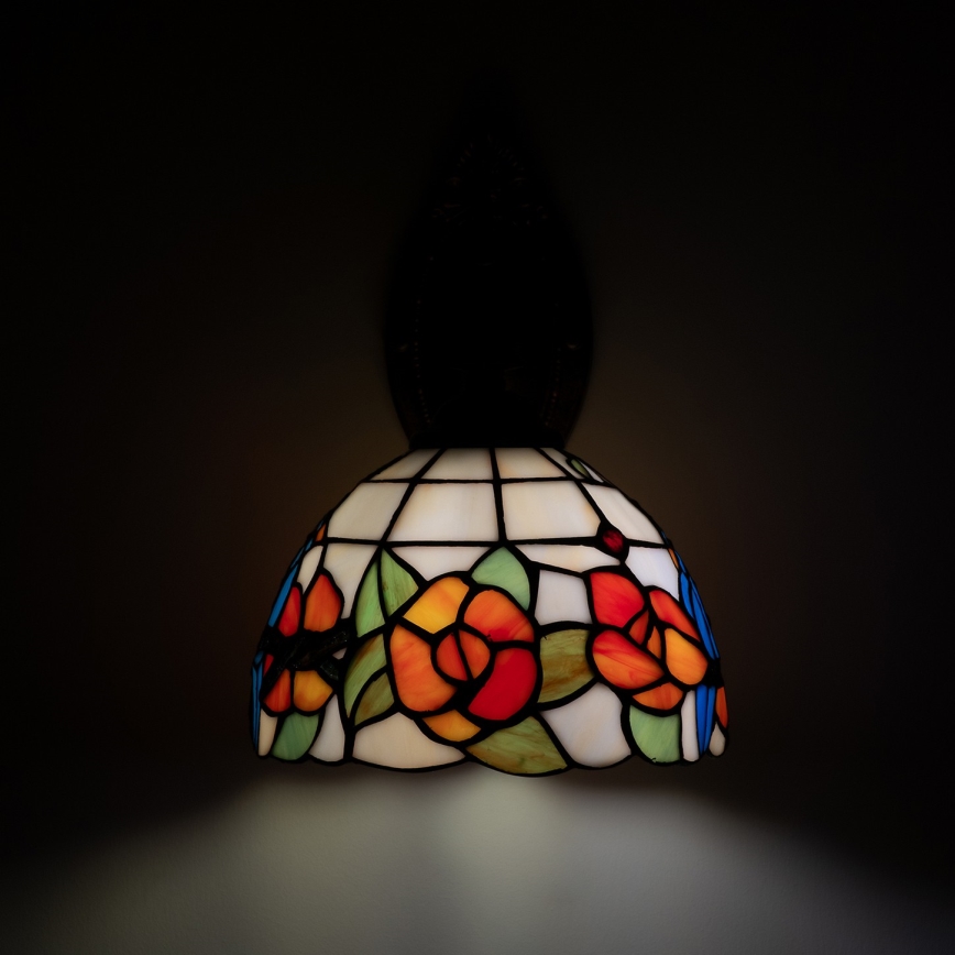 Brilagi - Tiffany-vägglampa i glasmosaik JUNGLE 1xE14/40W/230V