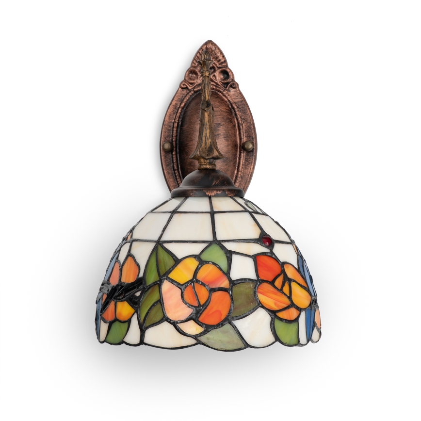 Brilagi - Tiffany-vägglampa i glasmosaik JUNGLE 1xE14/40W/230V