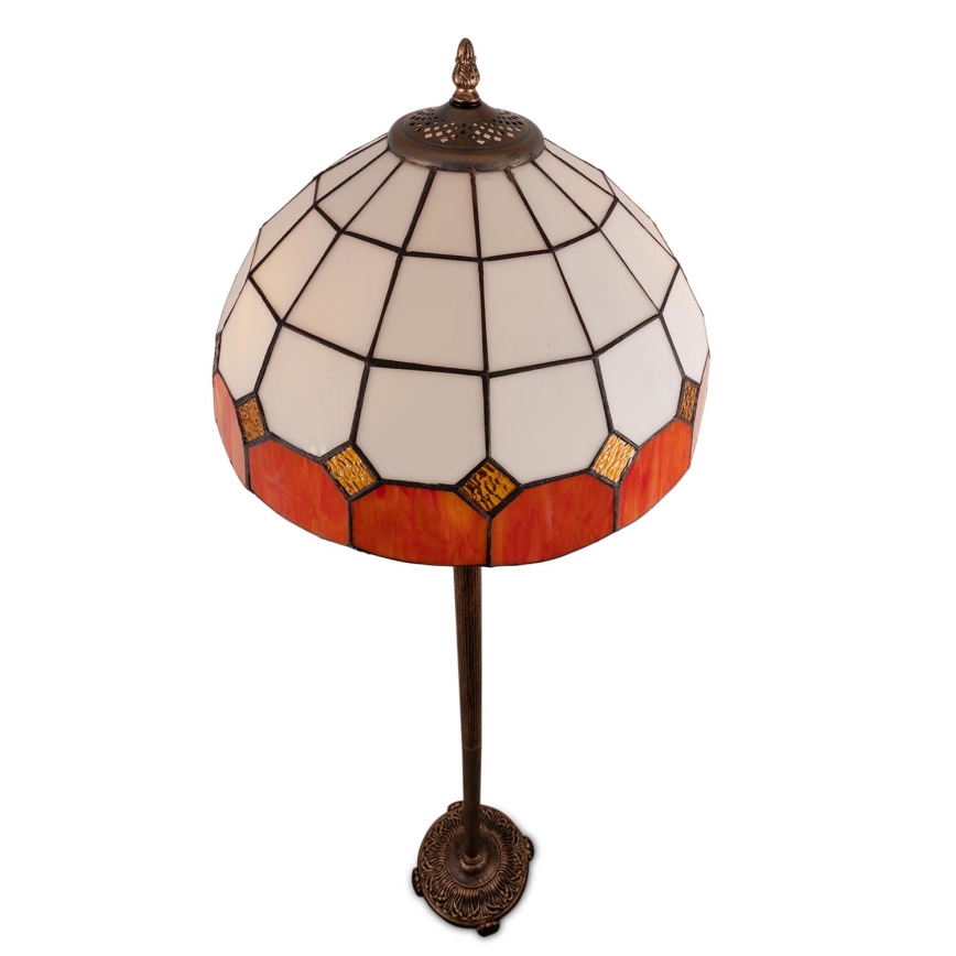 Brilagi - Tiffany-vitrajlampa golvlampa SIENNA 2xE27/60W/230V