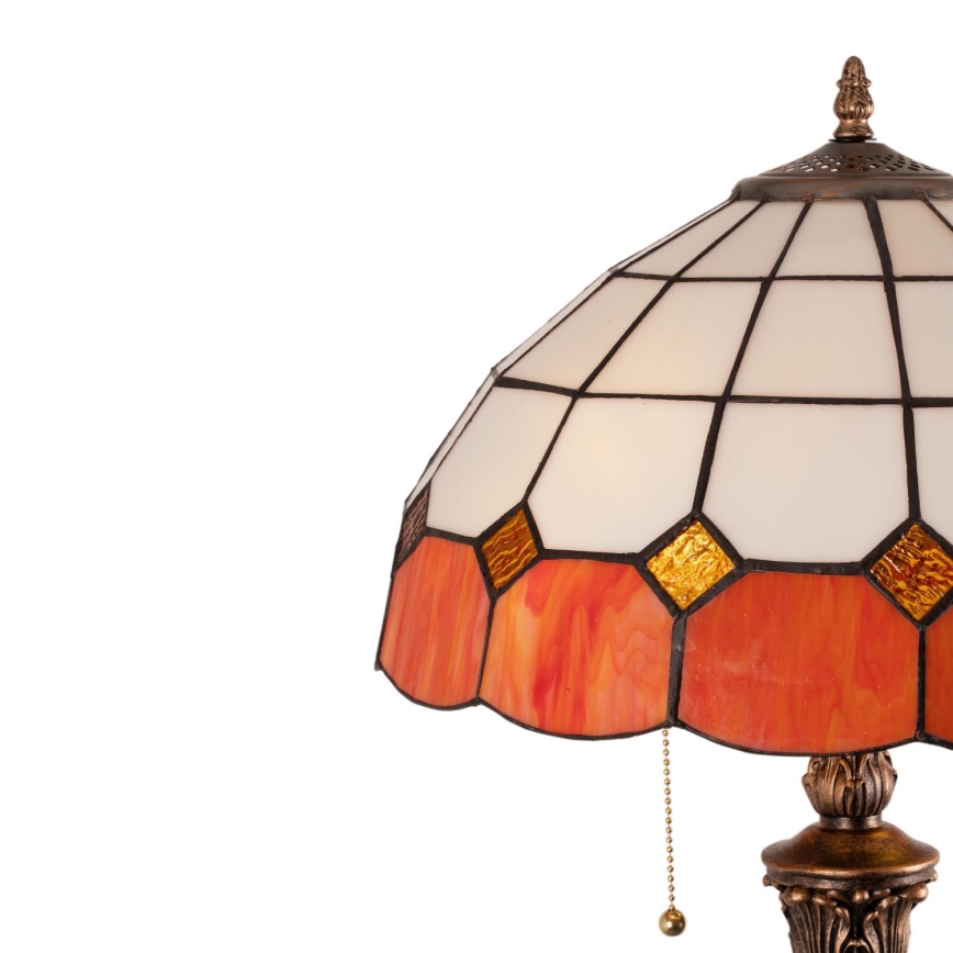 Brilagi - Tiffany-vitrajlampa golvlampa SIENNA 2xE27/60W/230V
