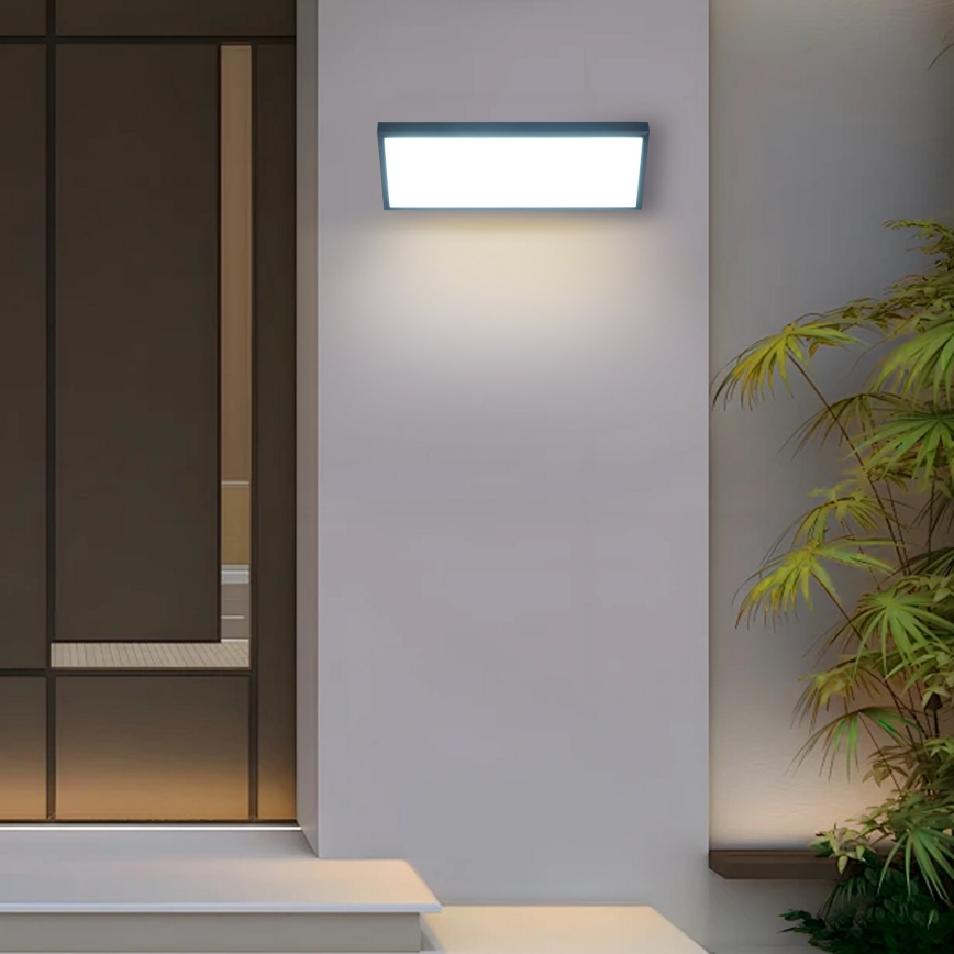 Brilagi - LED utomhusväggarmatur TRIANGLE LED/42W/230V 3000/4000/6500K 45 cm antracit IP65