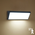 Brilagi - TRIANGLE LED utomhusvägglampa med sensor, 42W/230V, 45 cm, svart, IP65
