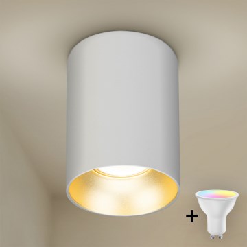 Brilagi - TRINE dimbart LED RGBW-spot 1xGU10/4,8W/230V 3000K vit/guld + fjärrkontroll