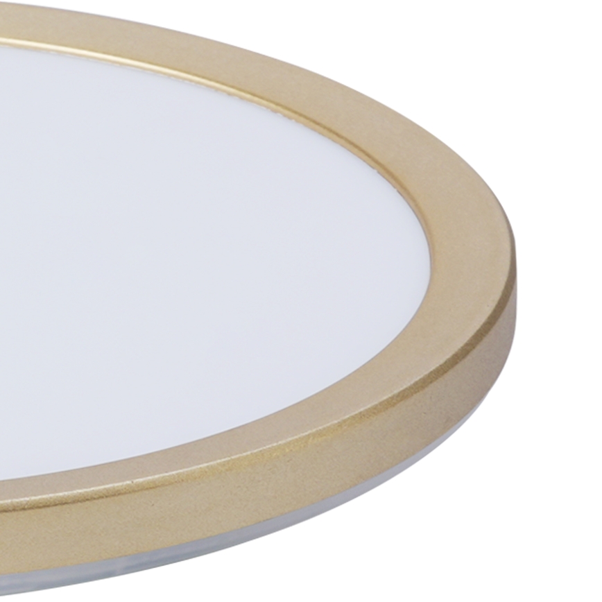 Brilagi - LED-badrumstaklampa ULTRA SLIM LED/12W/230V Ø 22,5 cm guld IP54
