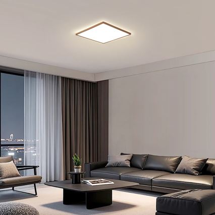 Brilagi - LED badrumstaklampa ULTRA SLIM LED/24W/230V 42x42 cm roséguld IP54