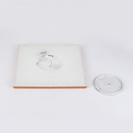 Brilagi - LED badrumstaklampa ULTRA SLIM LED/24W/230V 42x42 cm roséguld IP54