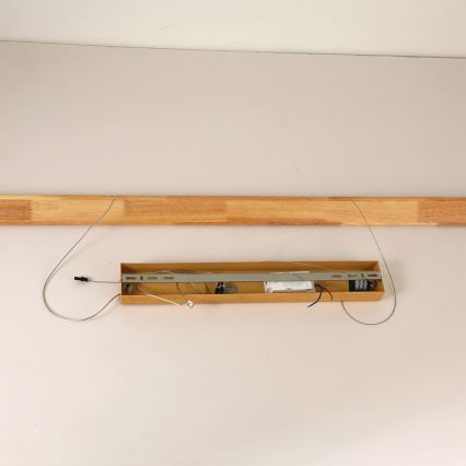 Brilagi - UMEA WOOD takpendel med vajer, LED 30 W, 230 V, 120 cm, i trä