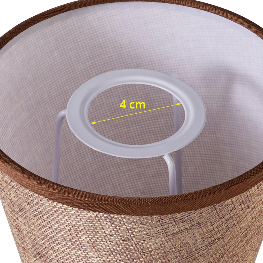 Brilagi - Universal lampskärm NUBILA E27 13x9 cm brun