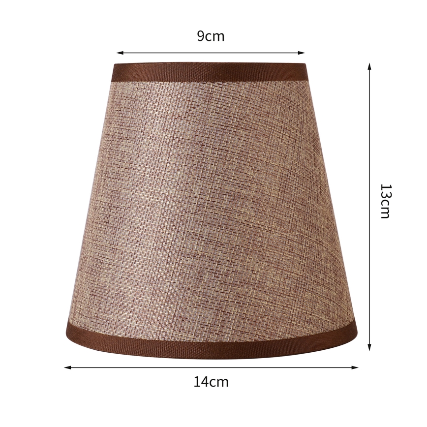 Brilagi - Universal lampskärm NUBILA E27 13x9 cm brun
