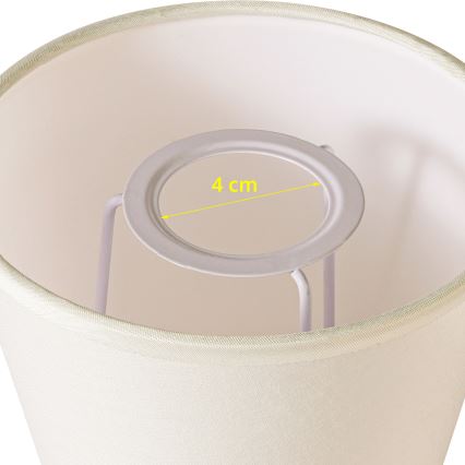 Brilagi - Universal lampskärm NUBILA E27 13x9 cm krämvit
